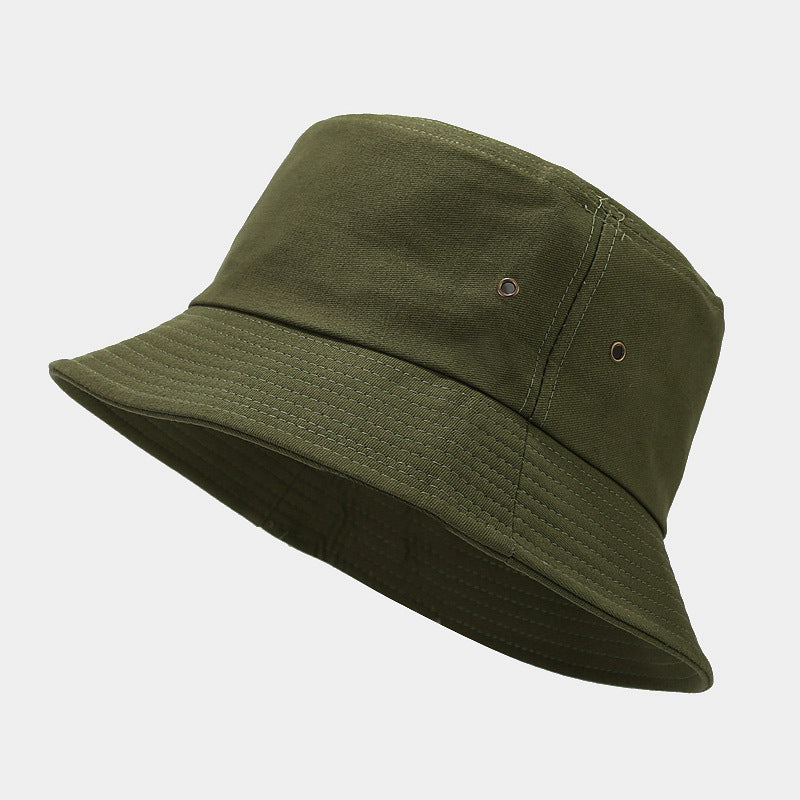 Algodón al por mayor Simple Solid Color Bucket Sombrero